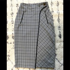 ZARA plaid pencil skirt
